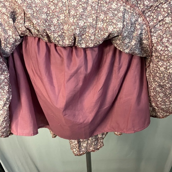 VANILLA STAR NWT Double Tier Pleated Floral Skirt Size Large - Picture 4 of 9